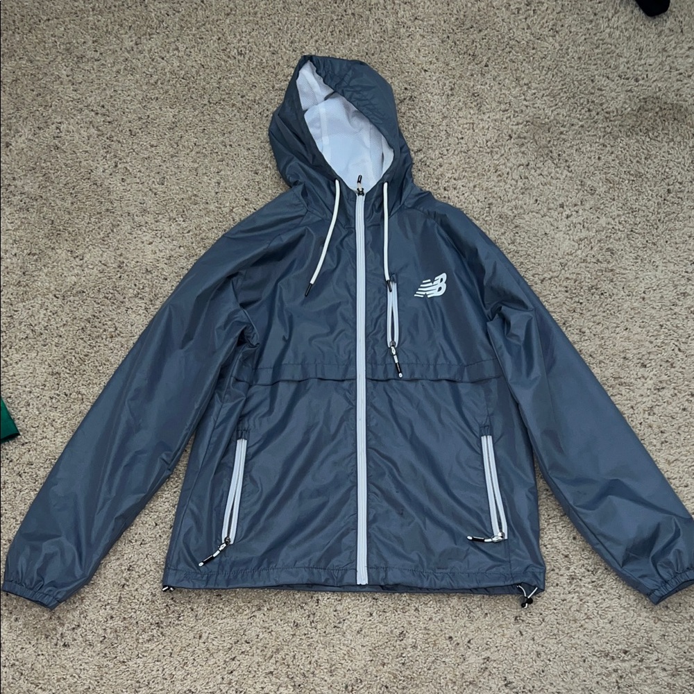 New Balance Charcoal Hooded Jacket